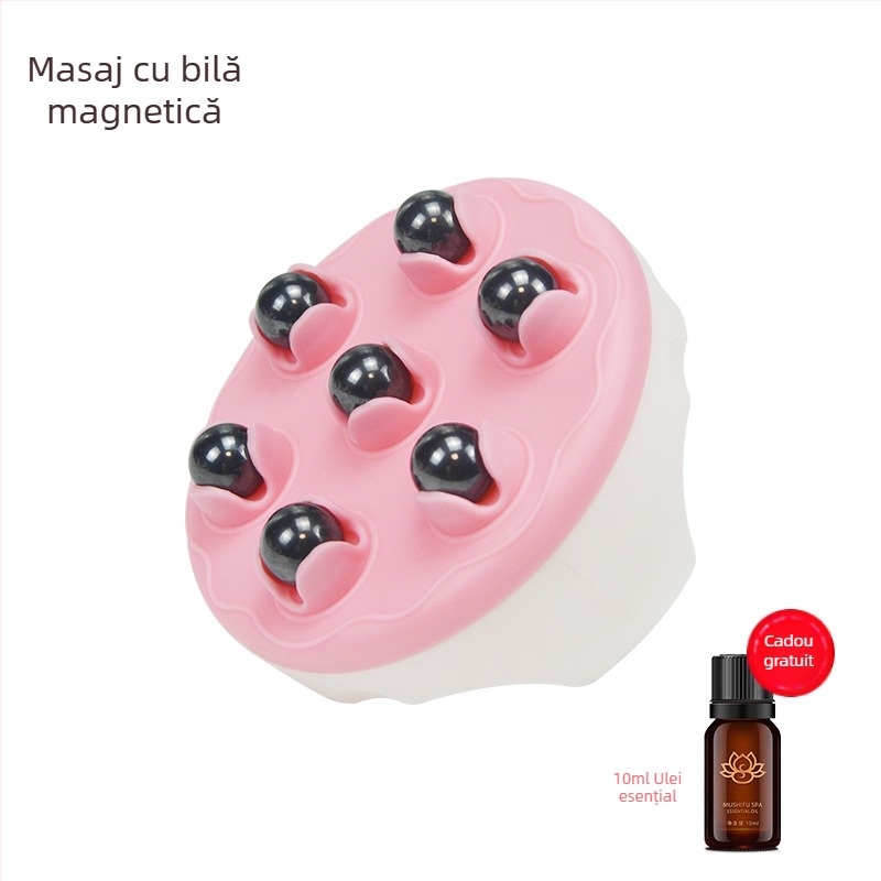 Dispozitiv de masaj pentru abdomen cu perie rulantă, masaj Dragon Ball, perie pentru meridiane și biluțe magnetice