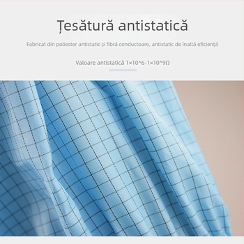 Pantofi antistatice pentru spații curate, înalți, talpă PU moale cu întărire, protecție la praf, respirabili