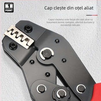 SN-58B Clește crimpare cu mecanism ratchet pentru terminale izolate, cu brațe multiple