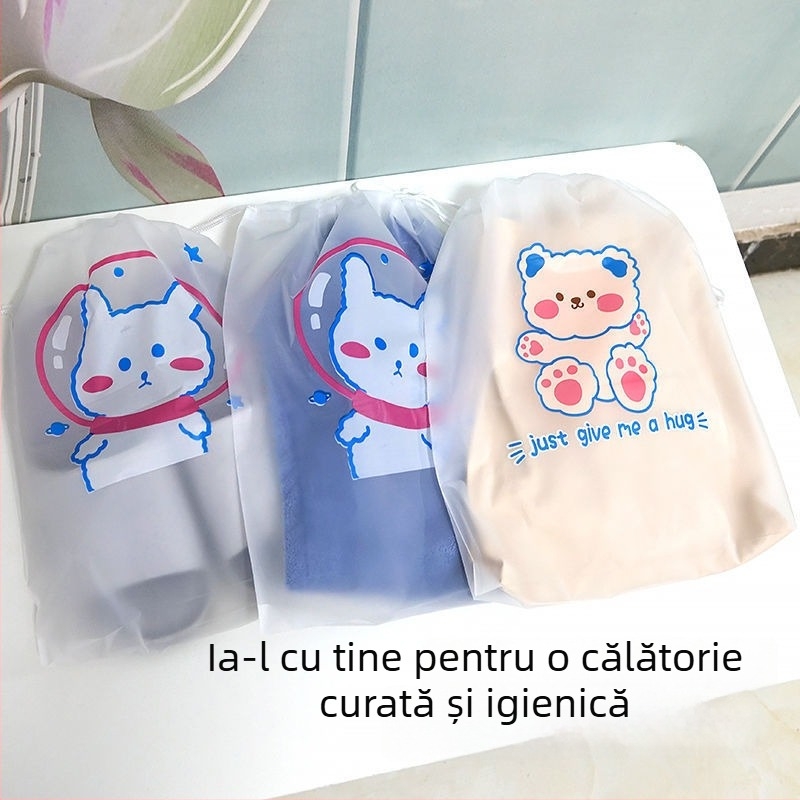 Geantă de depozitare pentru pantofi, protecție împotriva prafului și umezelii, cu șnur, organizator pentru pantofi și haine de călătorie