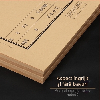 Haiboxin Copertă de documente din hârtie kraft pentru legare, dimensiuni 212×299 mm, 50 seturi ZC6209