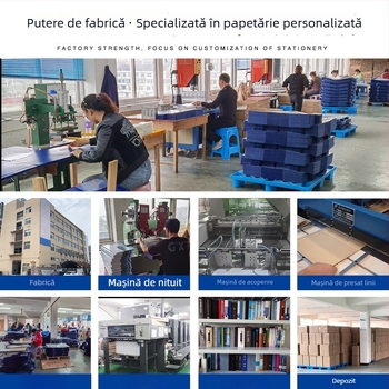 Portofoliu personalizat de creștere pentru grădiniță și jurnal de creștere al elevului — dosar cu clips metalic și logo tipărit