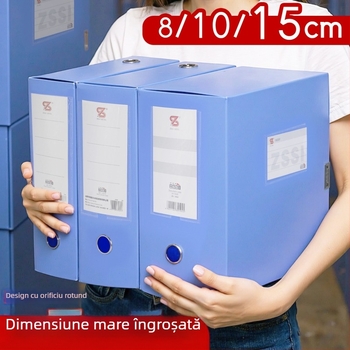 Cutie de depozitare pentru documente A4, din plastic, înălțime 15 cm, capacitate mare pentru birou