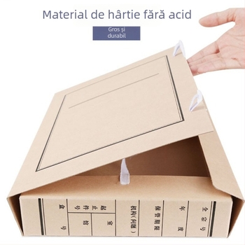 10 cutii de depozitare a documentelor fără acid, cu dimensiunile 2 cm, 3 cm, 4 cm, 5 cm, 6 cm, 8 cm, 10 cm și 12 cm