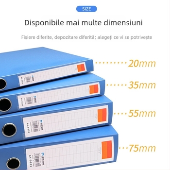 Cutie PP pentru fișiere, A4, cutie de depozitare din plastic, capacitate mare