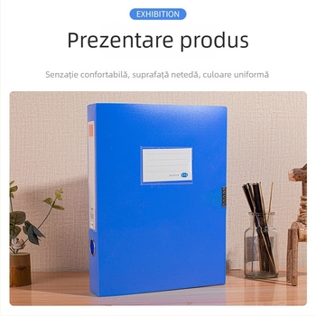 Cutie PP pentru fișiere, A4, cutie de depozitare din plastic, capacitate mare