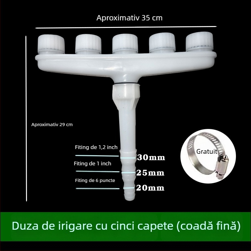 Stropitor de irigare cu debit mare, pulverizare atomizată pentru flori, plante și pereți