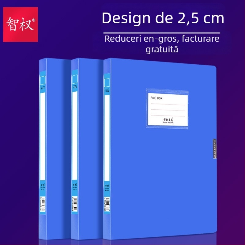 Cutie plastică A4 pentru fișiere: facturi, documente și arhive financiare