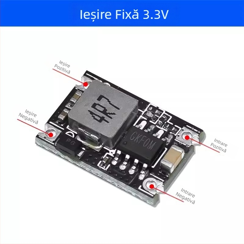 DC-DC mini modul de alimentare auto, intrare 6–30V, ieșiri 3.3/4.2/5/9/12V, 3A