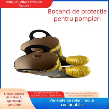 Ghete de protecție pentru intervenții la incendiile forestiere și montane, din cauciuc cu vârf din oțel pentru intervenții de urgență