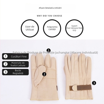 YS Mănuși de protecție pentru lucrări electrice din piele de miel – antialunecare, rezistente la tăiere, rezistente la perforare