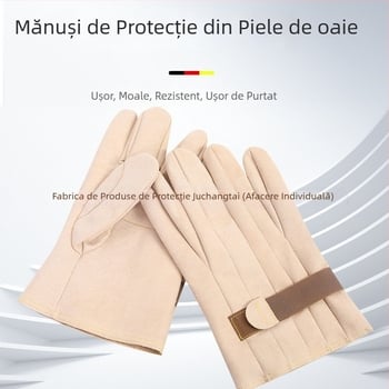 YS Mănuși de protecție pentru lucrări electrice din piele de miel – antialunecare, rezistente la tăiere, rezistente la perforare