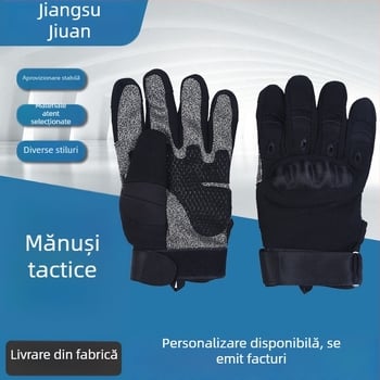 Mănuși tactice cu degete complete, rezistente la tăiere, pentru intervenții ale pompierilor și alpinism în aer liber