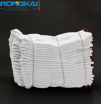 Mănuși de lucru din fir de bumbac 900 g, mărime mare, antiderapante, rezistente la abraziune, nailon-bumbac