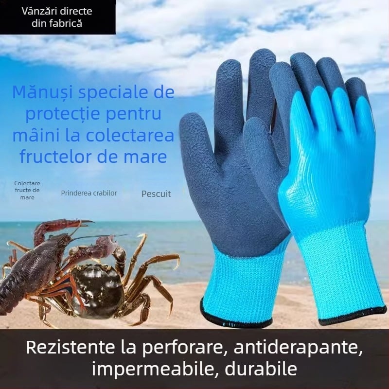 Mănuși impermeabile multifuncționale pentru capturarea racilor — durabile, antiderapante