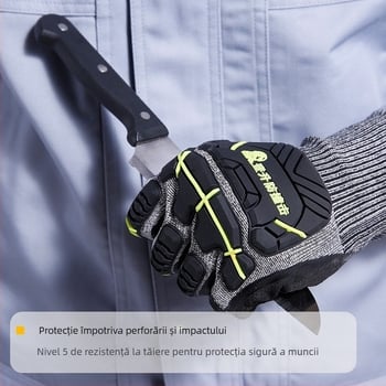 Ascension C1001 Mănuși de protecție pentru alpinism – anti-șoc, antiderapante, rezistente la tăiere și perforare, protecție împotriva țepilor