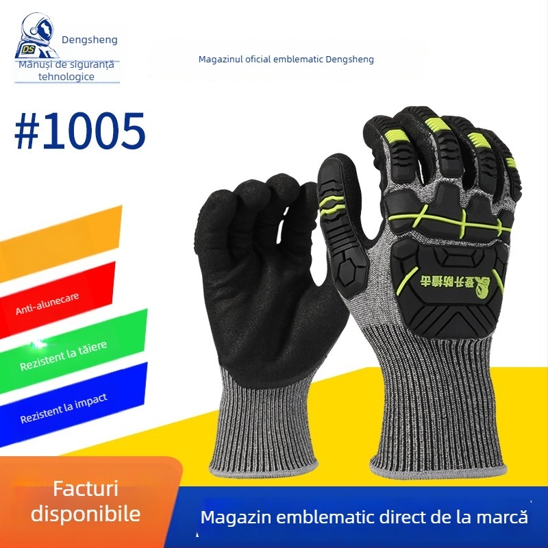 Ascension C1001 Mănuși de protecție pentru alpinism – anti-șoc, antiderapante, rezistente la tăiere și perforare, protecție împotriva țepilor