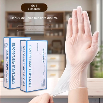 Mănuși PVC de unică folosință pentru uz casnic și bucătărie, protecție, masaj și salon de înfrumusețare
