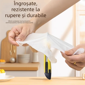 Mănuși PVC de unică folosință pentru uz casnic și bucătărie, protecție, masaj și salon de înfrumusețare