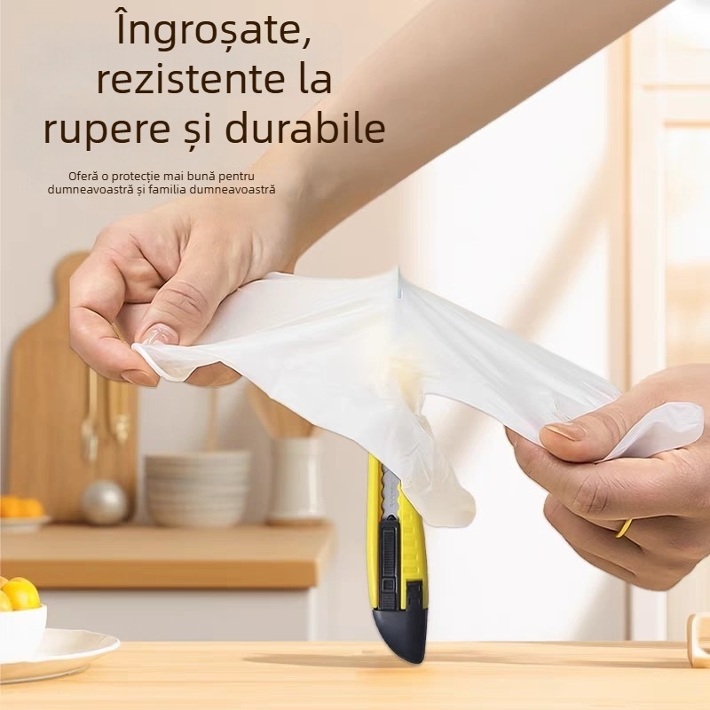 Mănuși PVC de unică folosință pentru uz casnic și bucătărie, protecție, masaj și salon de înfrumusețare