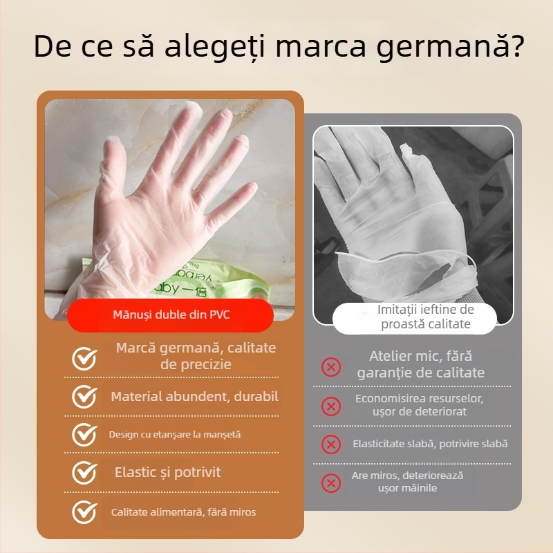 Mănuși de masaj din PVC, de unică folosință, ultra-subțiri, rezistente la ulei, pentru masajul spatelui și terapia picioarelor, compatibile cu uleiuri esențiale
