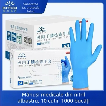 Mănuși de unică folosință din nitril, rezistente la acizi și alcalii