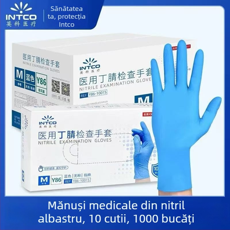 Mănuși de unică folosință din nitril, rezistente la acizi și alcalii