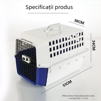Carrier portabil mic pentru animale de companie (pisici și câini), cu mâner de transport și design glisant pentru călătorii
