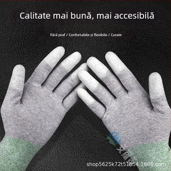 Mănuși antistatice pentru reparații ale telefoanelor mobile, îndepărtarea adezivului de pe ecran, fibră de carbon, antiderapante, rezistente la abraziune, confortabile, respirabile, manșon pentru demontarea ecranului
