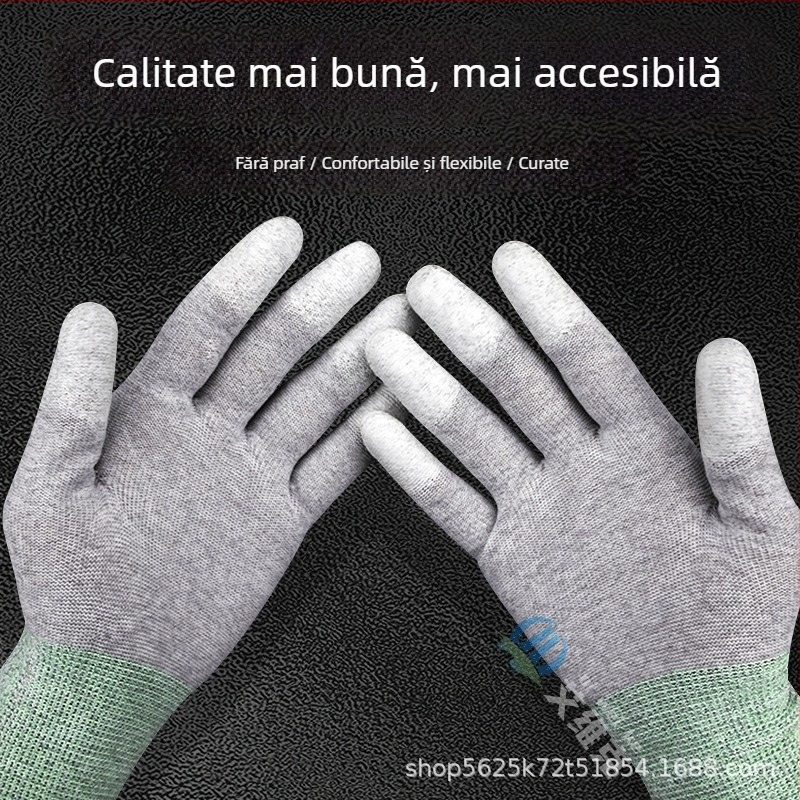 Mănuși antistatice pentru reparații ale telefoanelor mobile, îndepărtarea adezivului de pe ecran, fibră de carbon, antiderapante, rezistente la abraziune, confortabile, respirabile, manșon pentru demontarea ecranului