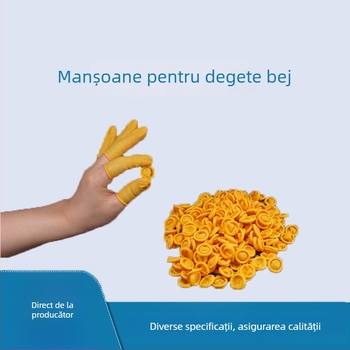 Protecții pentru degete din latex antistatice, o singură folosință, fără praf, rezistente la uzură, antiderapante pentru industria electronică