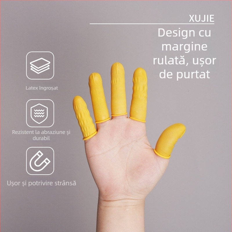 Protecții pentru degete din latex antistatice, o singură folosință, fără praf, rezistente la uzură, antiderapante pentru industria electronică