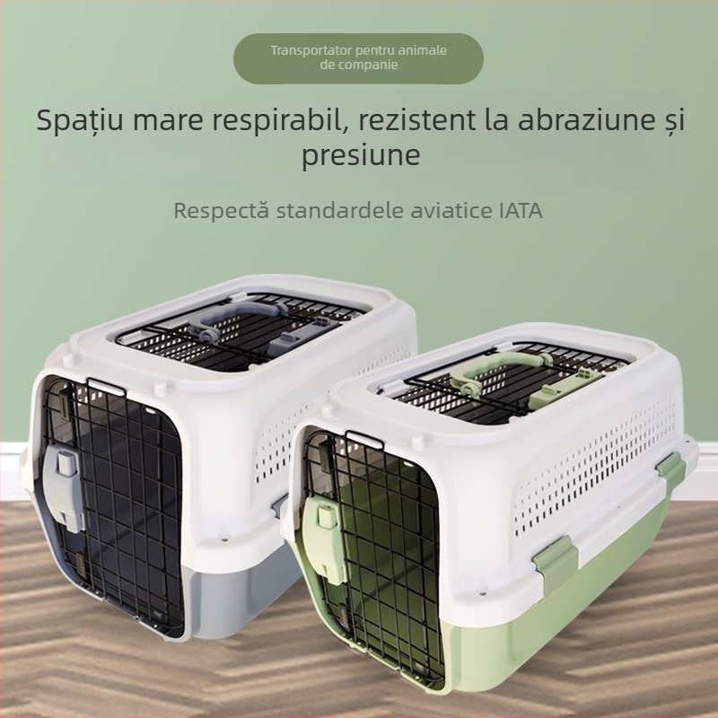 Cușcă pentru animale de companie pentru transport aerian, stil Boeing, portabilă pentru călătorii