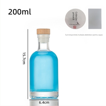 Sticlă personalizată pentru vin de fructe, sticlă transparentă de vin pentru homebrewing, sticlă goală de vin în diferite dimensiuni, ofertă en-gros