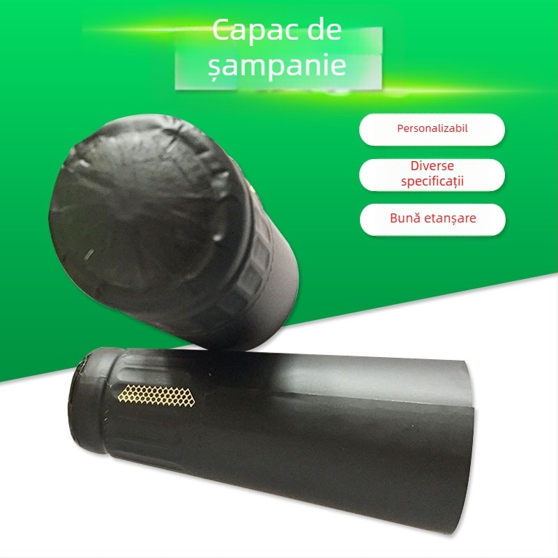 Dop pentru vin roșu cu etanșare puternică, unealtă de sigilare a vinului, dop din folie de aluminiu pentru sticlă, capac pentru vin spumant