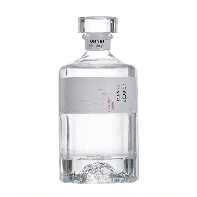 Sticlă de vin din sticlă 500 ml, sigilată, transparentă, set de sticle goale pentru fabricarea vinului acasă, Lu Chen