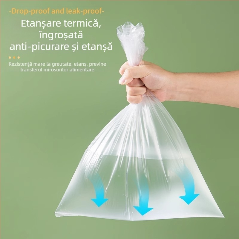 Saci groși pentru păstrarea prospețimii alimentelor în frigider, sacoșe cu deschidere plată pentru legume, sacoșe din plastic alimentar