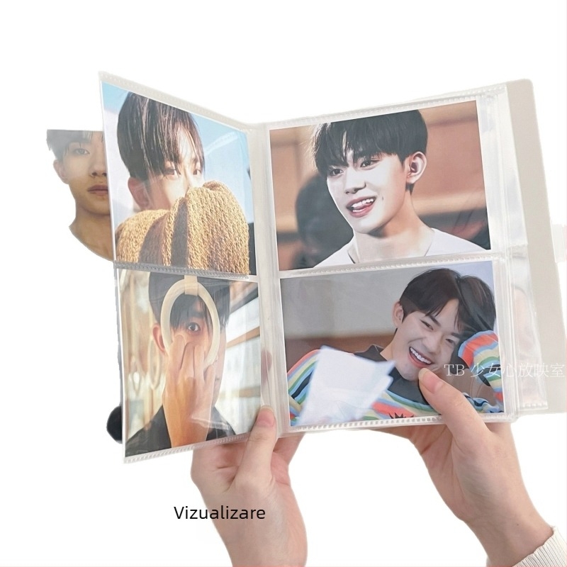 Album foto cu buzunare de 3×4 inci pentru colectarea cardurilor de idol, cardurilor bancare și a fotografiilor