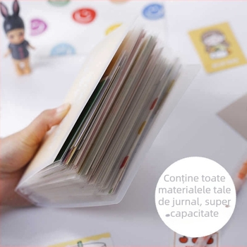 Album A6 cu buzunar pentru facturi și carduri; mapă pentru autocolante; album foto cu capacitate mare; album pentru cărți de vizită