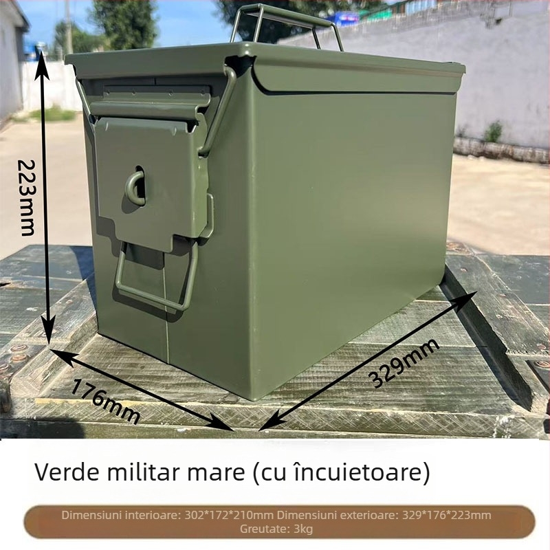 Cutie portabilă de depozitare cu protecție tripla pentru vehicule, trusă de scule auto, cutie laterală pentru motocicletă