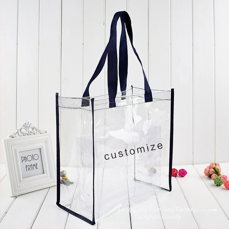 Geantă PVC transparentă, personalizată, pentru haine și nunți, geantă de cadouri și ambalaj cosmetic