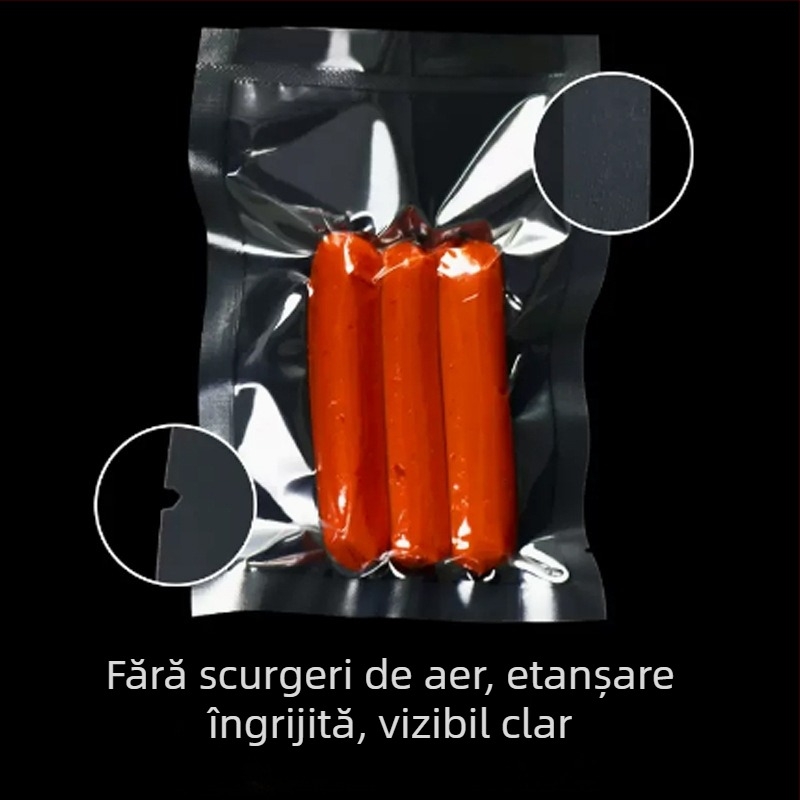 Pungi vidate din poliester, pungă transparentă din plastic pentru prospețime, ambalare alimentară sigilată pentru produse uscate și mâncăruri gătite