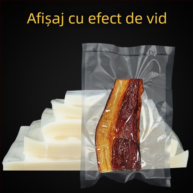 Pungi vidate din poliester, pungă transparentă din plastic pentru prospețime, ambalare alimentară sigilată pentru produse uscate și mâncăruri gătite