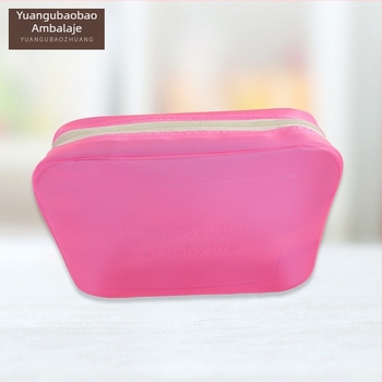 Geantă de plastic transparentă pentru ambalare, geantă cosmetică pentru călătorii și plajă, geantă pătrată cu fermoar, personalizabilă