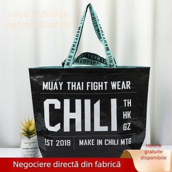 Geantă de cumpărături din materiale țesute, portabilă, ecologică, cu logo personalizabil pentru promovare