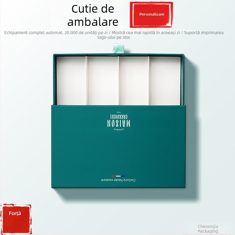 Cutie personalizată pentru ciocolată – ambalaj cu sertar, cutie cadou din carton pentru ciocolată și bomboane