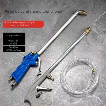 Pistol pneumatic de curățare, cu reglaj al presiunii aerului, jet de înaltă presiune pentru spălarea mașinii
