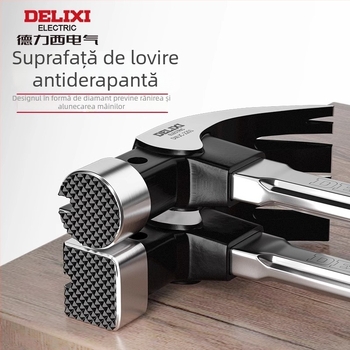 Cioc Delixi cu gheare, multifuncțional pentru tâmplărie, cap din oțel turnat și mâner din oțel inoxidabil, design integrat