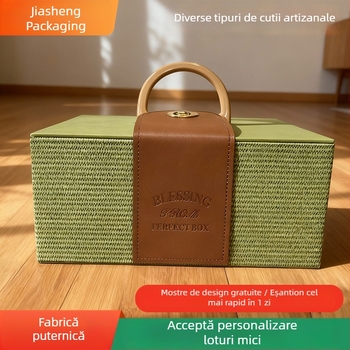 Cutie din piele pentru bomboane cu capac rabatabil, ambalaj cadou pentru zile de naștere și domnișoare de onoare