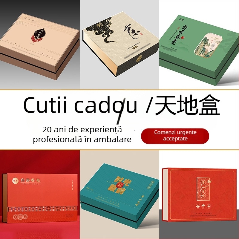 Cutie personalizată pentru ambalarea ceaiului și cosmeticelor, cutie cadou cu capac dublu, cutie de suveniruri, vânzare en gros